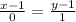 \frac{x-1}{0}= \frac{y-1}{1}