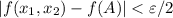 |f(x_1,x_2)-f(A)|