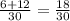 \frac{6+12}{30} = \frac{18}{30}