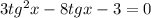 3tg^2 x -8tgx-3=0&#10;