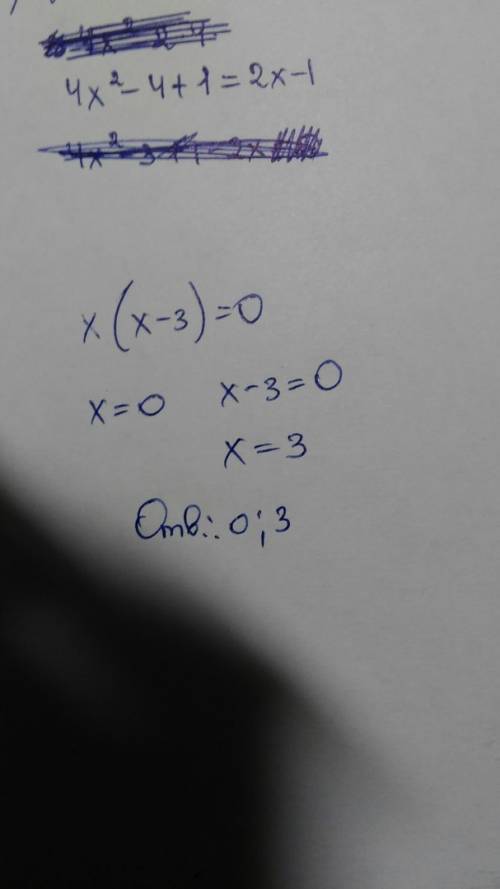 Найти дискриминант квадратного уравнения x(x-3)=0