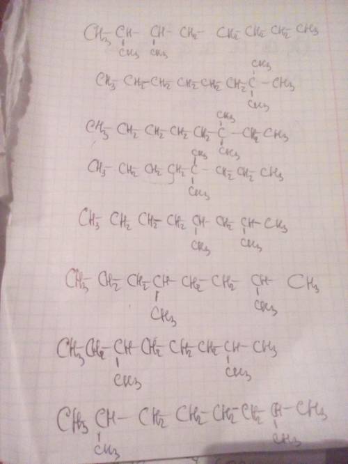 Надо составить с10h22 чтобы было 8 атомов c(это например с+с+с+с+с+с+с+с)и потом добавлять уже надо