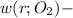 w(r; O_2) -