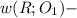w(R;O_1)-