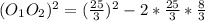 (O_1O_2)^2=( \frac{25}{3})^2 -2* \frac{25}{3}* \frac{8}{3}