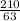 \frac{210}{63}