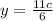 y= \frac{11c}{6}