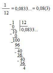 Как дробь 1/12 перевести в десятичную?