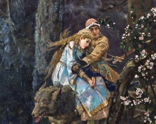 Talk to your friend about vasnetsov's painting.ask questions about the picture. whose painting is it