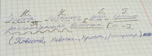 Синтаксический разбор предложение(с полной характеристикой и чем является в предложении): спустя нес