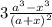 3 \frac{ a^{3} - x^{3} }{ (a+x)^{2} }