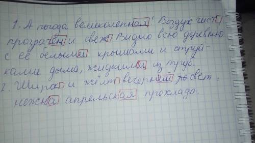 Спиши, определи синтаксическую роль прилагательных. обозначь окончания в полных и кратких прилагател