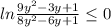 ln \frac{9y^2-3y+1}{8y^2-6y+1} \leq 0