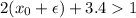 2(x_0+\epsilon)+3.41