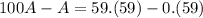 100A-A=59.(59)-0.(59)