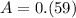 A=0.(59)