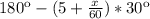 180к-(5+ \frac{x}{60} )*30к