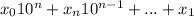 x_010^n+x_n10^{n-1}+...+x_1