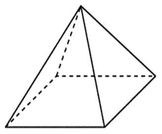 Изобрази пирамиду, в основании которой лежит четырёхугольник.сколько у этой пирамиды верши, рёбер, г