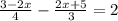 \frac{3-2x}{4}- \frac{2x+5}{3} =2