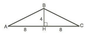 Найти радиус окружности, описанной около равнобедренного треугольника с основанием 16 см и высотой 4