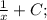 \frac{1}{x}+C;