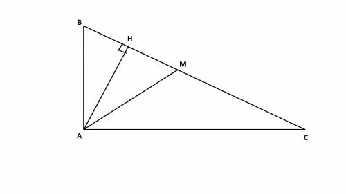 Впрямоугольном треугольнике медиана проведенная к гипотенузе равна 50 см, а высота 48 см. найдите пе