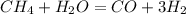 CH_4+H_2O=CO+3H_2