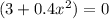 (3+0.4x^2)=0