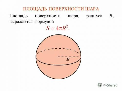 Найдите площадь поверхности шара если его радиус равен 1/4 см. жду ответики❤️