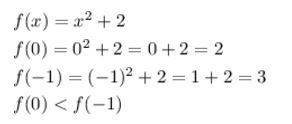 Дано f(x)=x^2+2.порівняйте f(0) i f(-1)