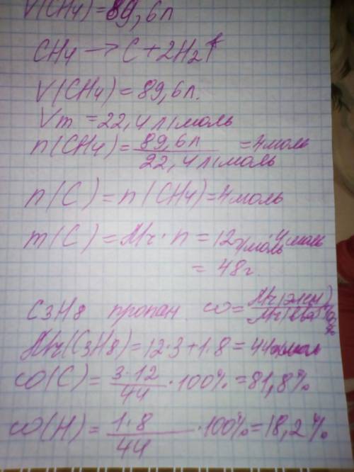 Последняя надежда на вас 1)сколько пепел сформируется когда 89,6л метана разлагается? 2)расчитайте м