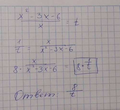 \frac{x^2-3x-6}{x}