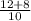 \frac{12+8}{10}