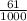 \frac{61}{1000}