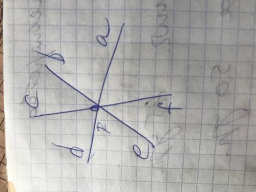 Отметь точку f и проведи через неё 3 прямые. сколько получилось лучей с началом в точке f? обозначь