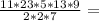 \frac{11 * 23 * 5 * 13 * 9}{2 * 2 * 7} =