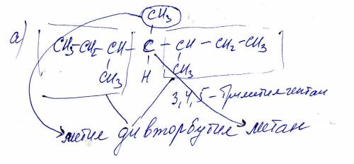 Нужна по органической . заранее структурные формулы соединений: а) метилдивторбутилметан; б) 2-метил