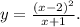 y= \frac{(x-2)^2}{x+1} .