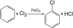 1)взаємодія бензену з хлором при світлі та під дією каталізатора ферум 3 хлорид; 2)горіння бензену;