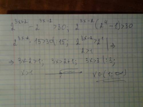 ((2^3x+-2))> 30 решите неравенство