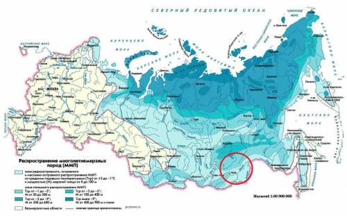 Многолетняя мерзлота оказывает влияние на хозяйственную деятельность человека: разработку полезных и