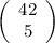 \left(\begin{array}{c}42\\5\end{array}\right)