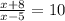 \frac{x+8}{x-5}=10