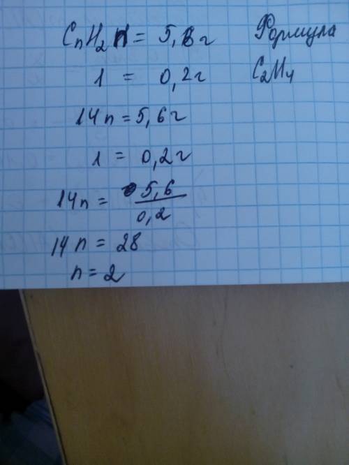 1) 5,6 г какого алкена присоединяет 0,2 г водорода? ar(h)=1, ar(c)=12 2) 1 моль какого арена при пол