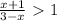 \frac{x+1}{3-x} \ \textgreater \ 1