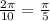 \frac{2 \pi }{10} = \frac{\pi}{5}