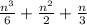 \frac{n^3}{6}+ \frac{n^2}{2} + \frac{n}{3}