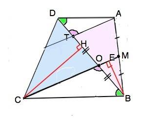 Втрапеции abcd точка m лежит на середине боковой стороны ab, диагональ bd пересекает отрезок cm в то