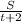 \frac{S}{t+2}